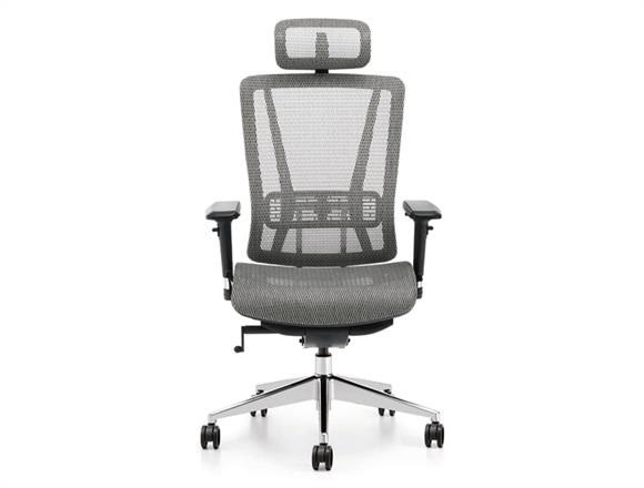 i-Bounce-Series-Grey-Presidential-Multi-Function-High-Back-Ergonomic-Chair-Front-View-Malaysia from the original ADL archive.